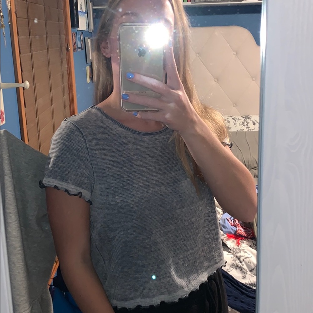 Plain gray T-shirt